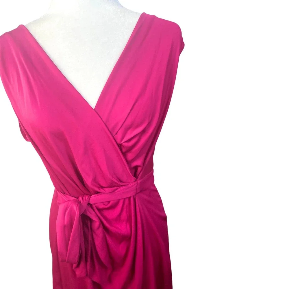 Diane Von Furstenberg Pink Midi Dress - Picture 2 of 13